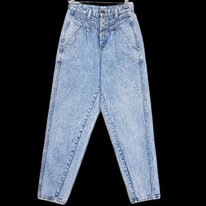 Vintage Zena High-Wasted Acid-Washed Mom Jeans Women's 10